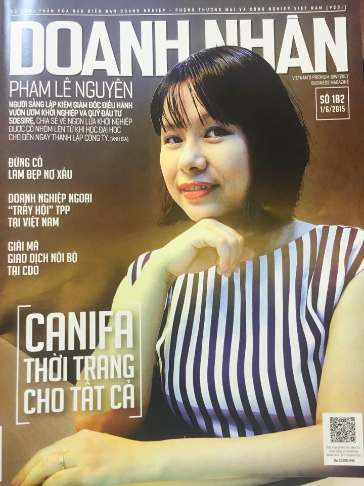 Pham Le Nguyen was on cover of Entrepreneur Magazine