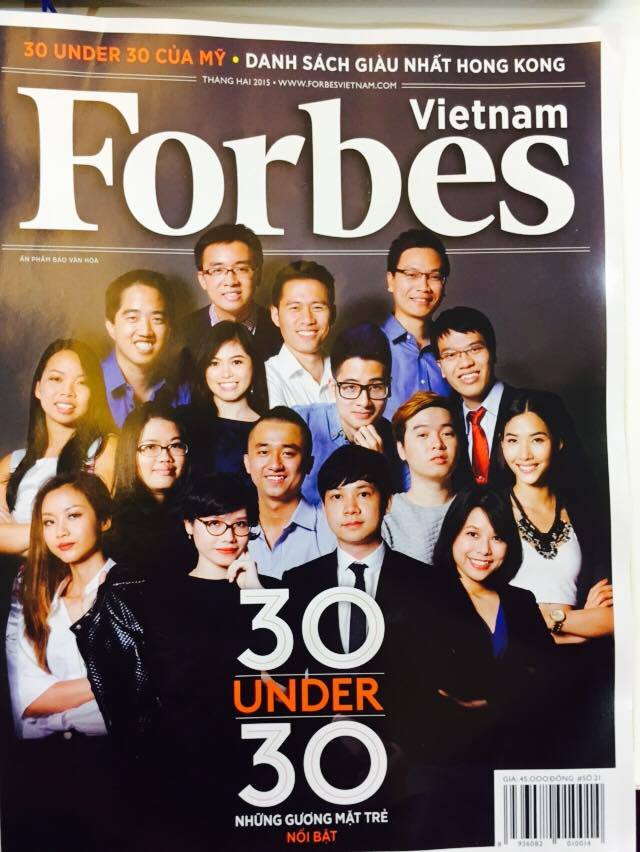 Pham Le Nguyen - Cover page Forbes Vietnam 30under30 